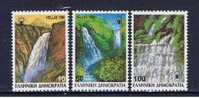 GR Griechenland 1988 Mi 1692-94A Mnh Wasserfälle - Neufs