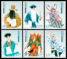 2007-5 CHINA MALE CHARACTER IN PEKING OPERA 6V STAMP - Theatre