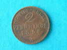 1858 A - 2 PFENNINGE / KM 452 ( For Grade , Please See Photo ) ! - Taler & Doppeltaler