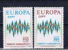 TR+ Türkei 1972 Mi 2253-54 Mnh EUROPA - Ungebraucht