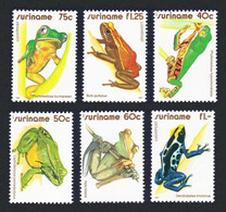 Suriname 1981 MiNr. 948 - 953  Surinam Amphibians Frogs   6v  MNH** 10,00 € - Ranas