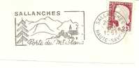 SALLANCHES HAUTE-SAVOIE 1961-OBLITERE+ FLAME - Storia Postale