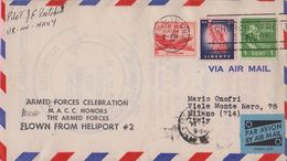 ARMED FORCED CELEBRATION M.A.C.C. HONORS THE ARMED FORCES FLOWN FROM HELIPORT # 2 - Timbro: MAY 2 1954 - 2c. 1941-1960 Cartas & Documentos