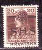 Yugoslavia Croatia 1918 Mino 67 MNH ** Shifted Print - Neufs