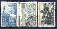 ##Finland 1953-54. 3 Different. Cancelled(o) - Used Stamps