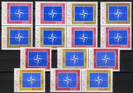 Jubiläum NATO Emblem Portugal 1439/0,4ZD,VB+Block 26 ** 20€ Emblem Im Rahmen M/s Military Bloc Sheet Bf EUROPA-CEPT - Collections