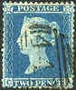 Great Britain #21 (SG #35) Used 2p Blue Victoria From 1857 - Gebruikt