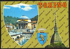 B1172 Torino -  Multipla, Vedute  / Viaggiata 1974 - Panoramische Zichten, Meerdere Zichten