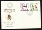 Romania 2 Covers, FDC, EUROPEAN CAMPIONSHIP Boxing BUCURESTI 1969 Mi 2767/70. - FDC