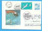 Romania Postal Stationery Cover 1993. Parachute - Parachutespringen