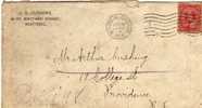 Carta,,MONTREAL 1906 (Canada).,cover, Lettre, Letter - Lettres & Documents