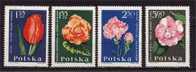 Pologne  Fleurs  1964 N 1400.02.03.05  Neuf  X X 4 Valeurs - Ongebruikt