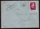 Romania 1957   Music GEORGE ENESCU STAMP ON COVER REGISTRED. - Briefe U. Dokumente