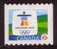 2009 - Canada Mascots & Emblems 2010 WINTER OLYMPIC GAMES Stamp FU - Gebraucht