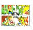 WALT DISNEY- SHARJAH FOGLIETTO SCHEET "PAPERINO"( Francobolli-4 Stamps)-1972- - Schardscha