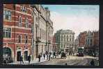 RB 576 - Early Postcard Trams & Policeman Victoria Street Derby Derbyshire - Derbyshire