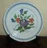 Assiette Decor Fleuri En Faience Ancienne - Bord - Plate - AS2001 - Other & Unclassified