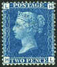 Great Britain #30 (SG #46) Plate #14 Mint No Gum 2p Blue Victoria From 1869 - Ungebraucht