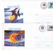 SOLAR ECLIPSE,1999 Very Rare 2 Cover Stationery Obliteration Concordante Valiug & Turnu Ruieni - Romania. - Astrologie