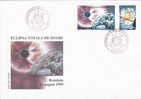 SOLAR ECLIPSE,1999 Cover FDC  - Romania. - Astrologie