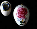 Oeuf à Parfum En Porcelaine Anglaise Du Devon / Perfumed China Egg Pomander From Devon England - Eggs