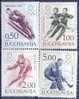 YU 1968-1262-5 OLYMPIC GAMES GRENOBLE, YUGOSLAVIA, 4v, MNH - Hiver 1968: Grenoble