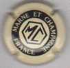 CHAMPAGNE MARNE ET CHAMPAGNE  COULEUR CREME ECRITURE FINE - Marne Et Champagne