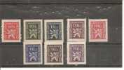 Checoslovaquia - Czechoslovakia Nº Yvert  Servicio 8-15 (MH/*). - Timbres De Service