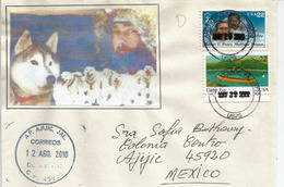 Lettre Postée Arctic Village (Alaska) Native American Village , Adressée Au Mexique, Avec Timbre à Date Arrivée - Forschungsstationen & Arctic Driftstationen