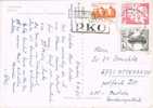 Postal KRAKOW (Polonia) 1972. P.K.O.  Paseo Ajardinado - Lettres & Documents