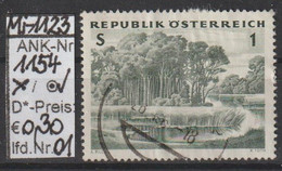 1962 - ÖSTERREICH - SM A. Satz  "Österreichischer Wald" 1 S Graugrün -  O Gestempelt - S.Scan  (1154o 01   At) - Gebraucht