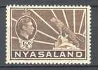 Nyasaland 1938 SG. 130a  ½d. King George VI. Symbol Of The Protectorate MH - Nyasaland (1907-1953)