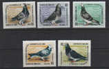 Federation Colombophile De Cuba. Serie Complete 3969/73.   5 T-p Neufs **.  Cote 15.00 € - Pigeons & Columbiformes