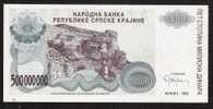SERBIA KRAJINA PR26  500.000.000 DINARA 1993 #A     KNIN UNC. - Serbie
