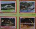 2007 Taiwan Bridge Stamps (I) Architecture River - Agua