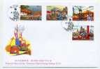 FDC 1999 Taiwanese Opera Stamps Buddha Martial Clown - Theatre