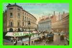 LONDON, UK - REGENT ST. & PICCADILLY HOTEL - ANIMATED -  SAMUELS LTD - SERIES, No 4 - - Piccadilly Circus