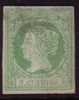 Edifil 51* 1860 2 Cuartos Verde En Nuevo, Catálogo 475 Eur ¡Ocasión! - Nuovi