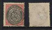 DANEMARK / 1875 # 26A (B) Ob. / 20 ö. Rose Et Gris / COTE 40.00 EURO - Usati