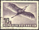 Austria C59 XF Used 10s Grey Violet Airmail From 1953 - Other & Unclassified
