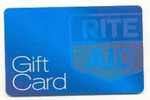 Rite Aid,  U.S.A. Carte Cadeau Pour Collection # 1 - Treuekarten