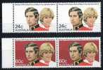 Australia 1981 Royal Wedding  Charles And Diana  MNH Pairs - Mint Stamps