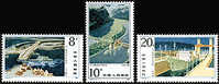 China 1984 T95 Water Control On Yangtze River Stamps Ship Dam - Agua