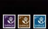 SWEDEN/SVERIGE - 1987 POSTAGE EMBLEM   SET  MINT NH - Unused Stamps