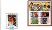 UNO Jahr Des Kindes 1979 Kind Und Natur Swaziland 318/1 + Block 3 Auf 2FDC 9€ Gemälde Von Renoir Am Piano - Swaziland (1968-...)