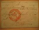 7-4-1843 MANRESA 1842/54 A Barcelona Sobre Carta Lettre Letter Frontal Front Fragmento Fragment - ...-1850 Prefilatelia