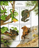 Bahamas 1996 MiNr. (Block 81) Fauna IV Reptiles Snakes Turtles S\sh MNH** 11.00 € - Tortues