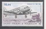 SAINT PIERRE ET MIQUELON , Poste Aérienne 1988,Yvert N° PA 67,"AVION Douglas DC 3  "neuf **,TTB - Unused Stamps