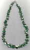 MURANO Magnifique Collier En Verre Soufflé De Murano - Tons Vert / Blanc - Necklaces/Chains