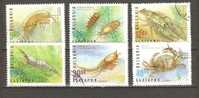 BULGARIA 1996 - CRABS - CPL. SET - USED OBLITERE GESTEMPELT USADO - Crustacés